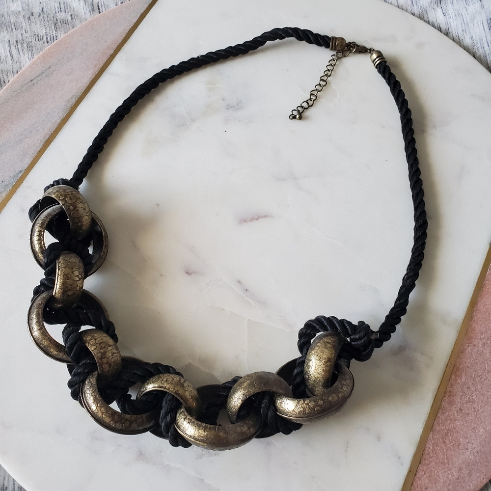 Rope & Hoop Statement Necklace